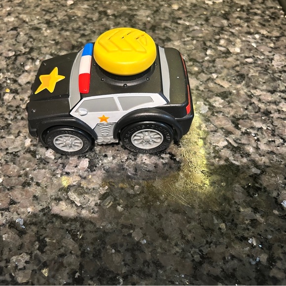 Black and Yellow slammin Racers Toy Police Car - Picture 3 of 7
